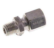 M8x1 Buitendraad x 6LL RVS Rechte Snijring Koppeling 100 Bar DIN 2353