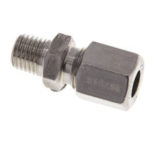 M8x1 Buitendraad x 6LL RVS Rechte Snijring Koppeling 100 Bar DIN 2353