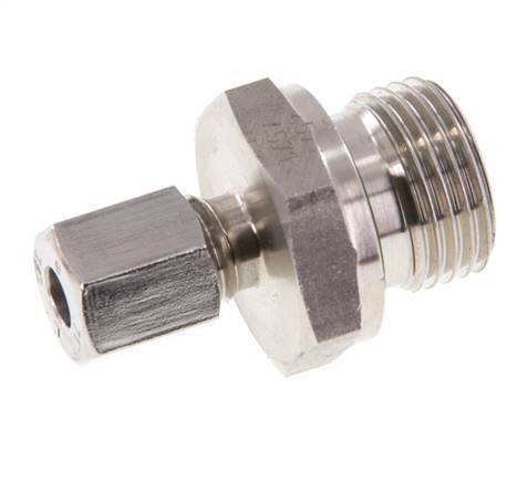 G 1/2'' Buitendraad x 6L RVS Rechte Snijring Koppeling met FKM Afdichting 315 Bar DIN 2353