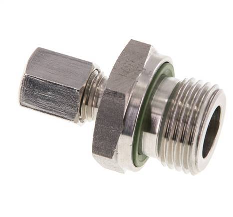 G 1/2'' Buitendraad x 6L RVS Rechte Snijring Koppeling met FKM Afdichting 315 Bar DIN 2353