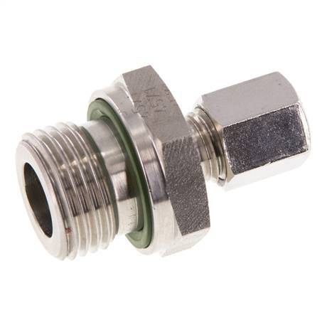 G 1/2'' Buitendraad x 6L RVS Rechte Snijring Koppeling met FKM Afdichting 315 Bar DIN 2353