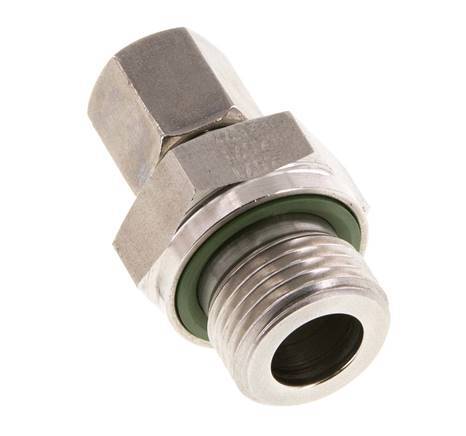 G 1/2'' Buitendraad x 6S RVS Rechte Snijring Koppeling met FKM Afdichting 630 Bar DIN 2353