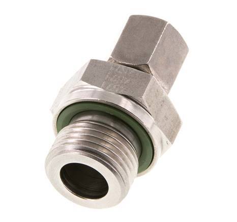 G 1/2'' Buitendraad x 6S RVS Rechte Snijring Koppeling met FKM Afdichting 630 Bar DIN 2353