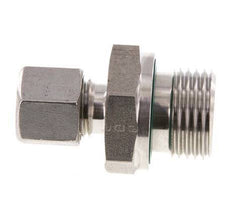 G 1/2'' Male x 8L Stainless steel Straight Cutting Ring with FKM Seal 315 Bar DIN 2353