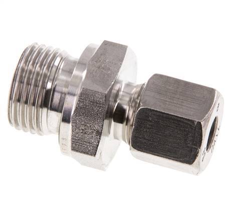 G 1/2'' Buitendraad x 8S RVS Rechte Snijring Koppeling met FKM Afdichting 630 Bar DIN 2353