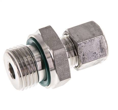 G 1/2'' Buitendraad x 10L RVS Rechte Snijring Koppeling met FKM Afdichting 315 Bar DIN 2353