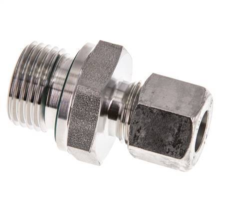 G 1/2'' Buitendraad x 10L RVS Rechte Snijring Koppeling met FKM Afdichting 315 Bar DIN 2353