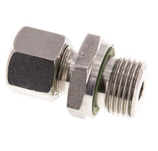 G 1/2'' Buitendraad x 10S RVS Rechte Snijring Koppeling met FKM Afdichting 630 Bar DIN 2353