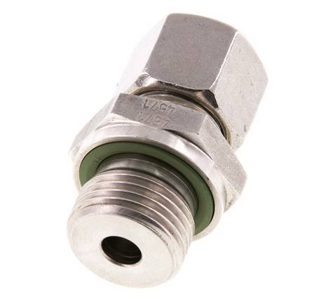 G 1/2'' Buitendraad x 10S RVS Rechte Snijring Koppeling met FKM Afdichting 630 Bar DIN 2353