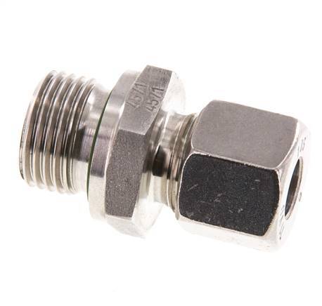 G 1/2'' Buitendraad x 10S RVS Rechte Snijring Koppeling met FKM Afdichting 630 Bar DIN 2353