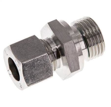 G 1/2'' Buitendraad x 12L RVS Rechte Snijring Koppeling met FKM Afdichting 315 Bar DIN 2353