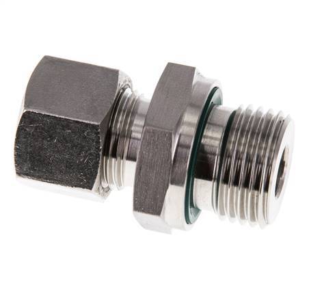G 1/2'' Male x 12L Stainless steel Straight Cutting Ring with FKM Seal 315 Bar DIN 2353