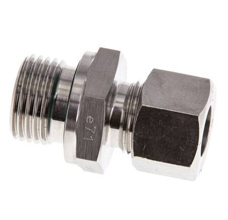 G 1/2'' Buitendraad x 12L RVS Rechte Snijring Koppeling met FKM Afdichting 315 Bar DIN 2353