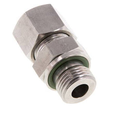 G 1/2'' Buitendraad x 14S RVS Rechte Snijring Koppeling met FKM Afdichting 630 Bar DIN 2353