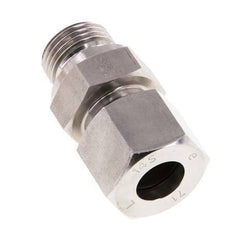 G 1/2'' Buitendraad x 14S RVS Rechte Snijring Koppeling met FKM Afdichting 630 Bar DIN 2353