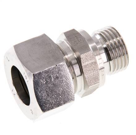 G 1/2'' Buitendraad x 18L RVS Rechte Snijring Koppeling met FKM Afdichting 315 Bar DIN 2353