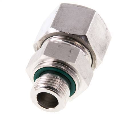 G 1/2'' Buitendraad x 20S RVS Rechte Snijring Koppeling met FKM Afdichting 400 Bar DIN 2353