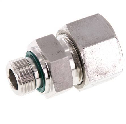 G 1/2'' Buitendraad x 20S RVS Rechte Snijring Koppeling met FKM Afdichting 400 Bar DIN 2353