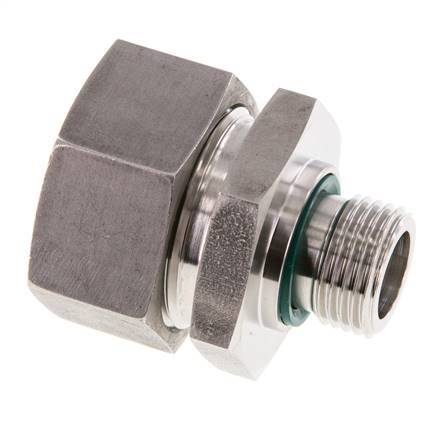 G 1/2'' Buitendraad x 28L RVS Rechte Snijring Koppeling met FKM Afdichting 160 Bar DIN 2353
