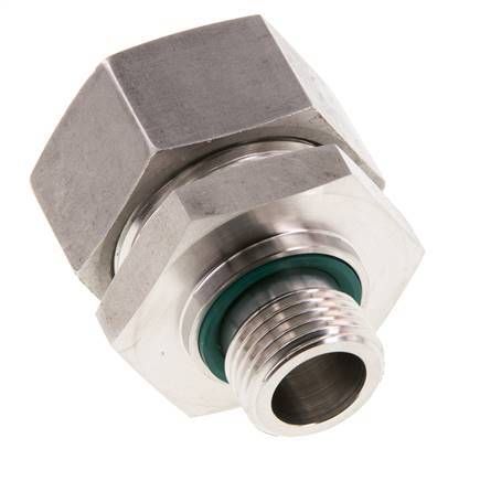 G 1/2'' Buitendraad x 28L RVS Rechte Snijring Koppeling met FKM Afdichting 160 Bar DIN 2353