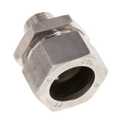 G 1/2'' Buitendraad x 28L RVS Rechte Snijring Koppeling met FKM Afdichting 160 Bar DIN 2353