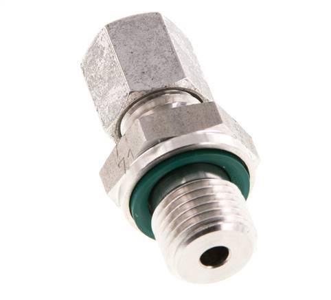 G 1/4'' Male x 6L Stainless steel Straight Cutting Ring with FKM Seal 315 Bar DIN 2353