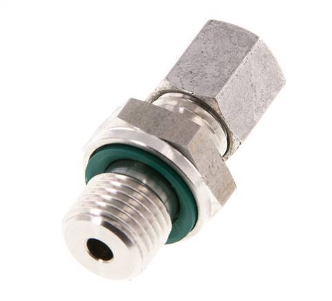 G 1/4'' Buitendraad x 6L RVS Rechte Snijring Koppeling met FKM Afdichting 315 Bar DIN 2353