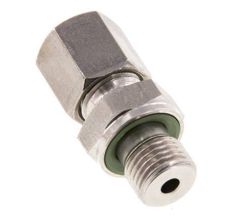 G 1/4'' Buitendraad x 6S RVS Rechte Snijring Koppeling met FKM Afdichting 630 Bar DIN 2353
