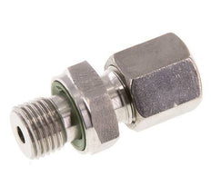 G 1/4'' Buitendraad x 6S RVS Rechte Snijring Koppeling met FKM Afdichting 630 Bar DIN 2353