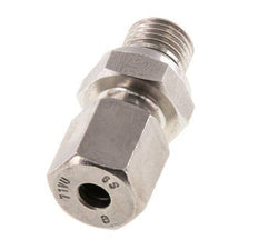 G 1/4'' Buitendraad x 6S RVS Rechte Snijring Koppeling met FKM Afdichting 630 Bar DIN 2353