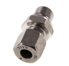 G 1/4'' Buitendraad x 8L RVS Rechte Snijring Koppeling met FKM Afdichting 315 Bar DIN 2353