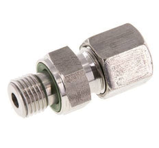 G 1/4'' Buitendraad x 8S RVS Rechte Snijring Koppeling met FKM Afdichting 630 Bar DIN 2353