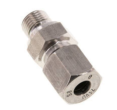 G 1/4'' Buitendraad x 8S RVS Rechte Snijring Koppeling met FKM Afdichting 630 Bar DIN 2353