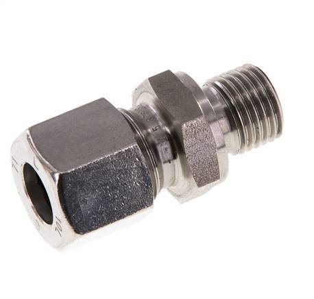 G 1/4'' Buitendraad x 10L RVS Rechte Snijring Koppeling met FKM Afdichting 315 Bar DIN 2353