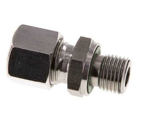 G 1/4'' Buitendraad x 10L RVS Rechte Snijring Koppeling met FKM Afdichting 315 Bar DIN 2353
