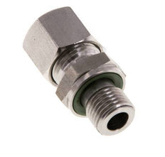 G 1/4'' Buitendraad x 10L RVS Rechte Snijring Koppeling met FKM Afdichting 315 Bar DIN 2353