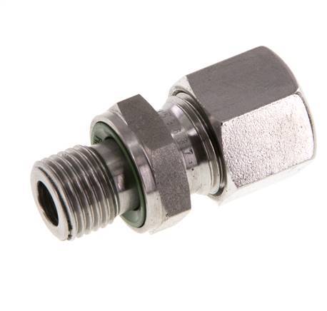 G 1/4'' Buitendraad x 10L RVS Rechte Snijring Koppeling met FKM Afdichting 315 Bar DIN 2353