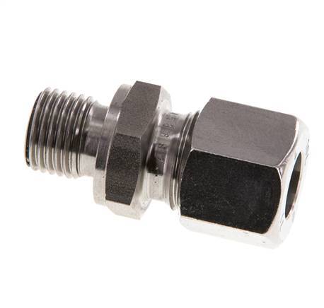 G 1/4'' Buitendraad x 10L RVS Rechte Snijring Koppeling met FKM Afdichting 315 Bar DIN 2353