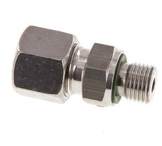 G 1/4'' Buitendraad x 10S RVS Rechte Snijring Koppeling met FKM Afdichting 630 Bar DIN 2353