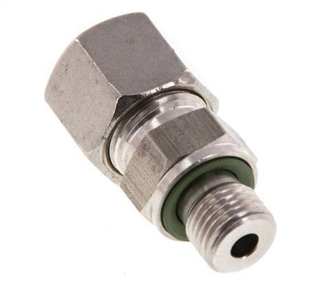 G 1/4'' Buitendraad x 10S RVS Rechte Snijring Koppeling met FKM Afdichting 630 Bar DIN 2353