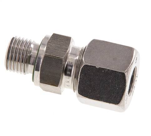 G 1/4'' Buitendraad x 10S RVS Rechte Snijring Koppeling met FKM Afdichting 630 Bar DIN 2353