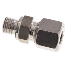 G 1/4'' Buitendraad x 10S RVS Rechte Snijring Koppeling met FKM Afdichting 630 Bar DIN 2353