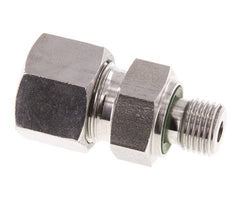 G 1/4'' Buitendraad x 12S RVS Rechte Snijring Koppeling met FKM Afdichting 630 Bar DIN 2353