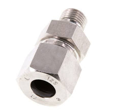 G 1/4'' Buitendraad x 12S RVS Rechte Snijring Koppeling met FKM Afdichting 630 Bar DIN 2353