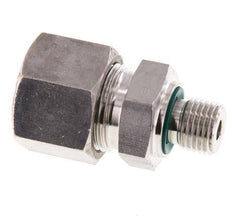 G 1/4'' Buitendraad x 14S RVS Rechte Snijring Koppeling met FKM Afdichting 630 Bar DIN 2353