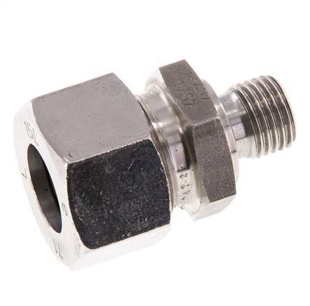 G 1/4'' Buitendraad x 15L RVS Rechte Snijring Koppeling met FKM Afdichting 315 Bar DIN 2353