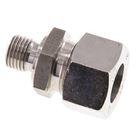 G 1/4'' Buitendraad x 15L RVS Rechte Snijring Koppeling met FKM Afdichting 315 Bar DIN 2353