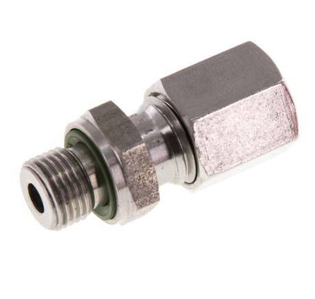 G 1/8'' Buitendraad x 6L RVS Rechte Snijring Koppeling met FKM Afdichting 315 Bar DIN 2353