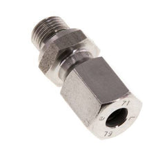G 1/8'' Buitendraad x 6L RVS Rechte Snijring Koppeling met FKM Afdichting 315 Bar DIN 2353