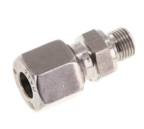 G 1/8'' Buitendraad x 8L RVS Rechte Snijring Koppeling met FKM Afdichting 315 Bar DIN 2353
